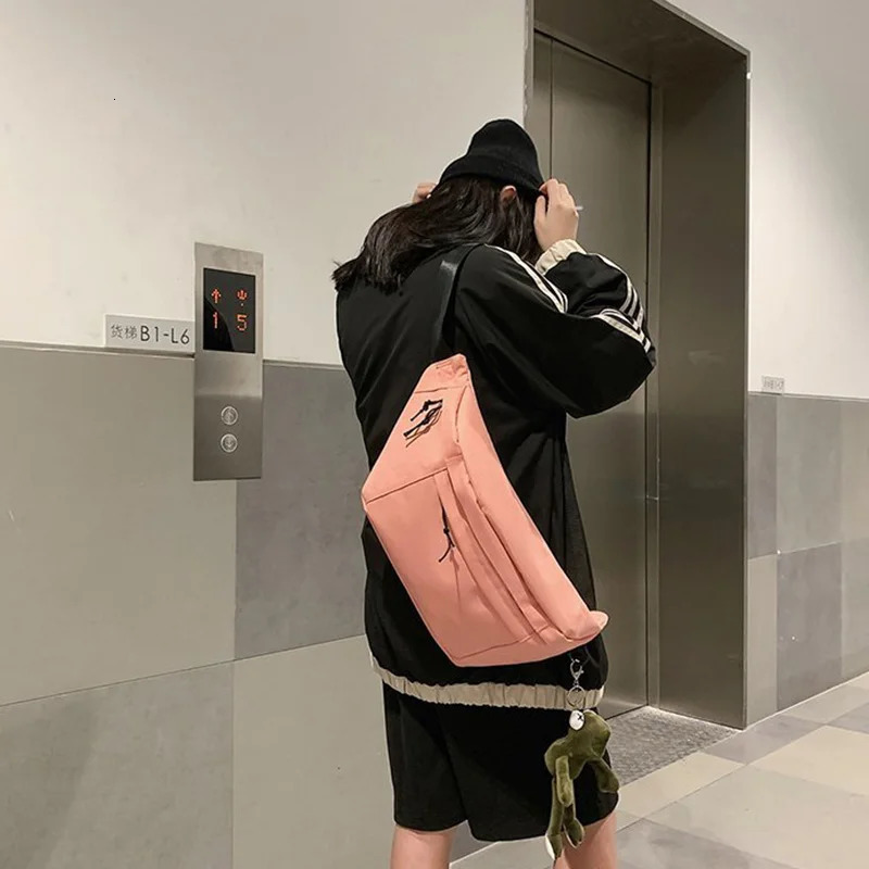 Large Capacity Waist Bag Unisex Fanny Pack Streetwear Chest Hip Hop Banana Bags High Quality Outdoor Big Belt Ms 240308
