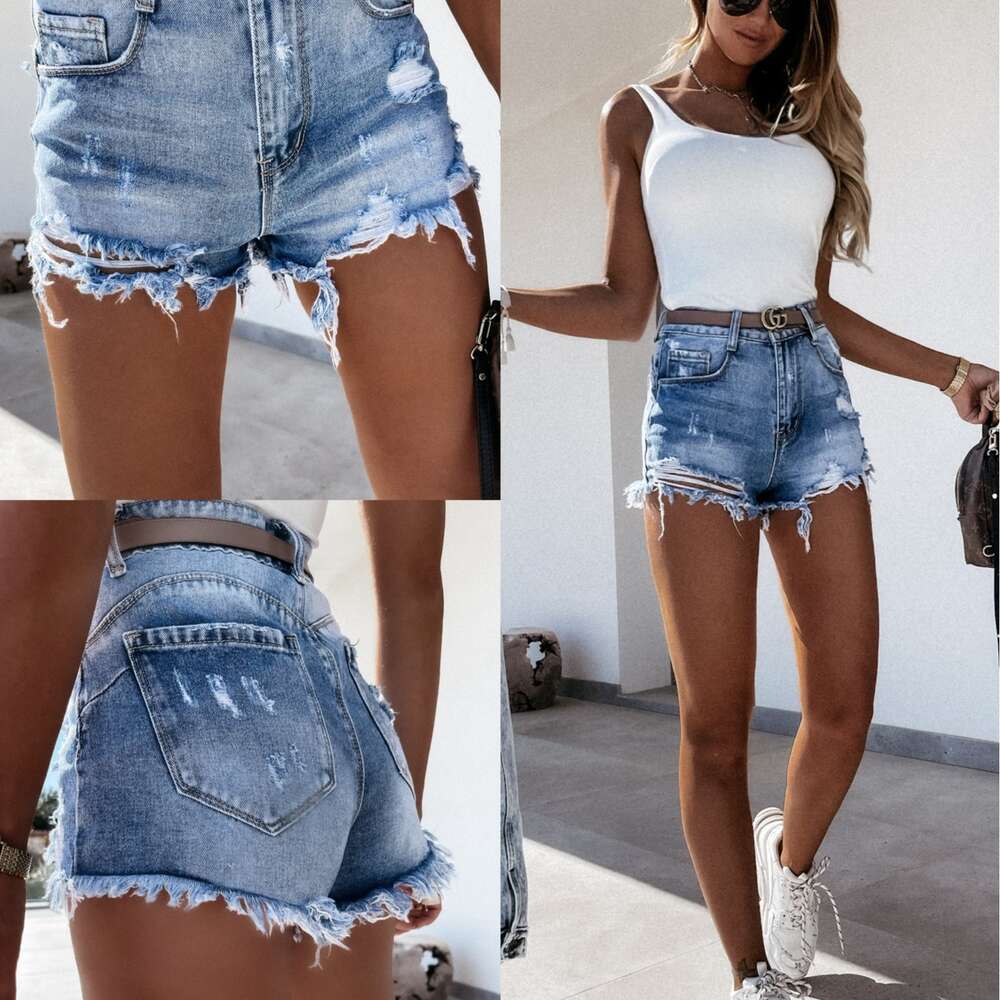 Women's Shorts with Holes, Sexy Denim Shorts, Women's Hot Pants, Jeans