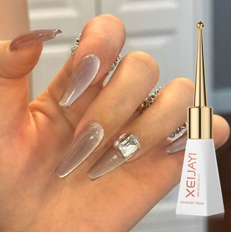 Lavender Lustre: Sophisticated UV/LED Gel Nail Polish, Metallic Shine, Durable and Graceful Finish
