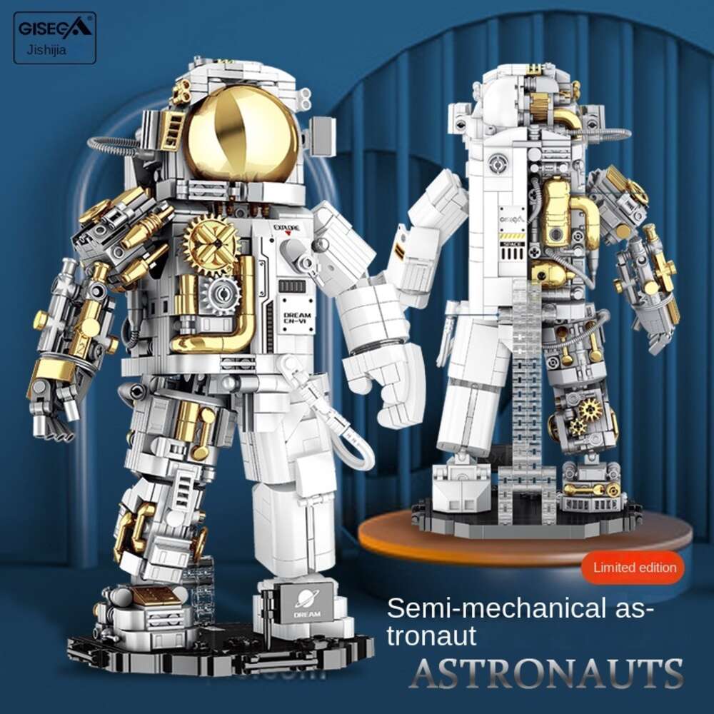 Breaking Dawn Space Rocket Astronaut Building Block Model 4D Puzzle Assembly Decoration Gift