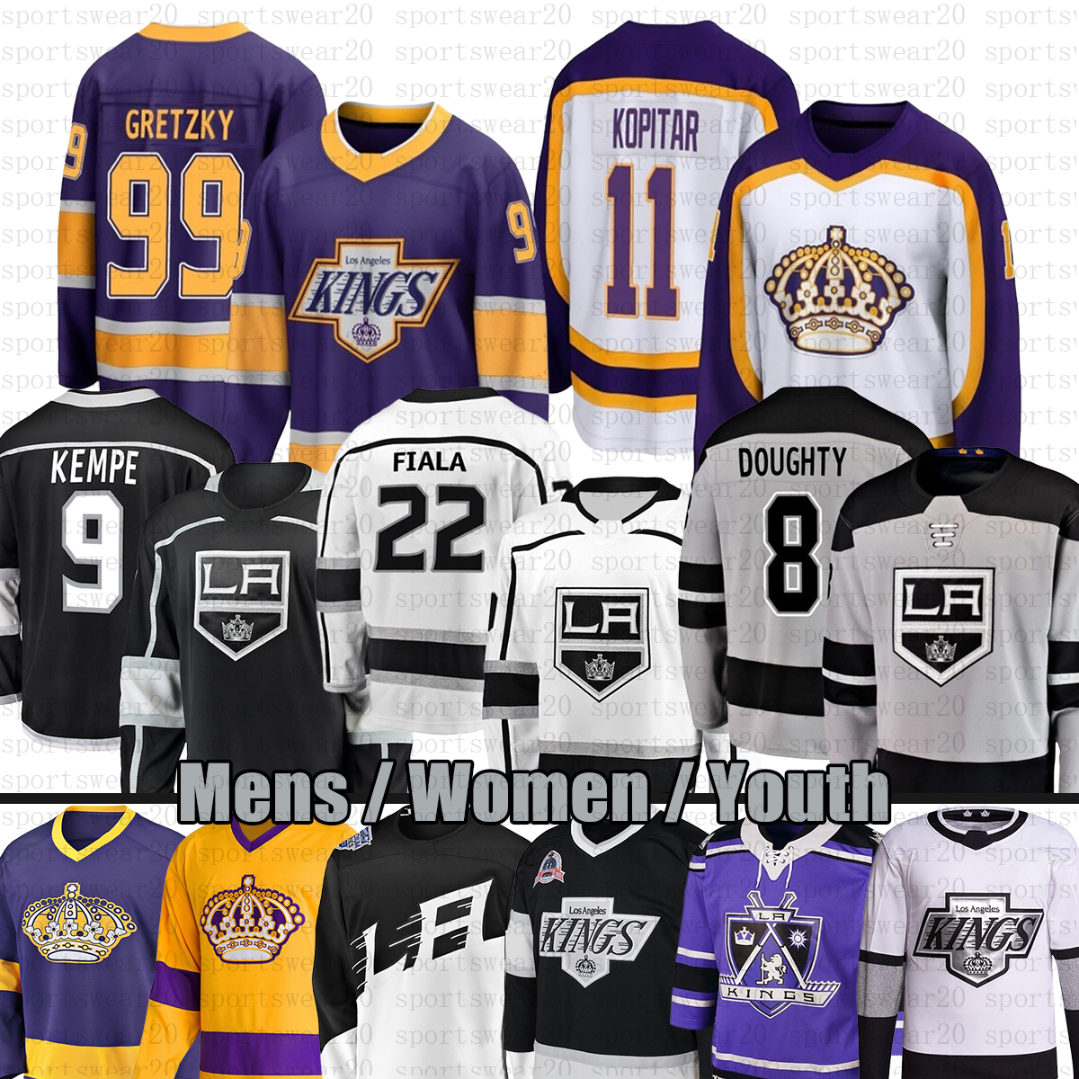 11 Anze Kopitar LA Reverse Retro hockey jersey kings 22 Kevin Fiala 9 Adrian Kempe Drew Doughty Pierre-Luc Dubois Phillip Danault Cam Talbot Wayne Gretzky jerseys