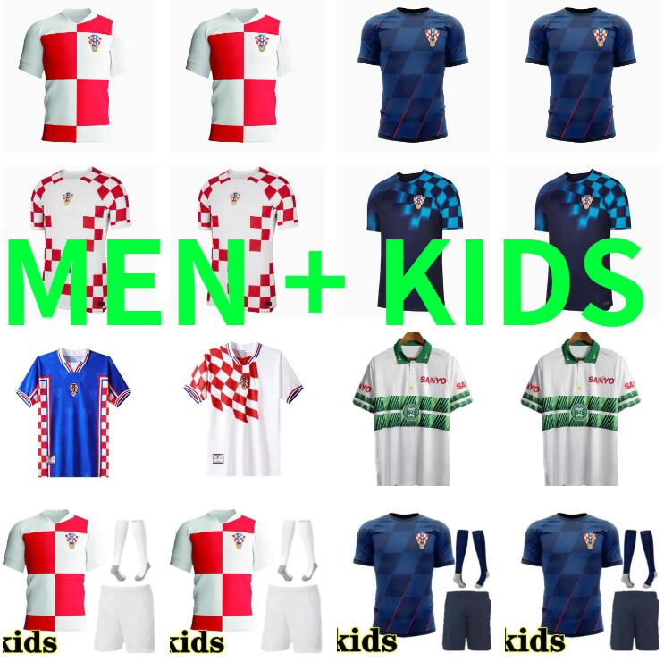 2024 2025 New Croacia MODRIC soccer jerseys 1997 1998 SUKER Retro national team MANDZUKIC PERISIC KALINIC 23 24 Croatia football shirt KOVACIC Rakitic Men Kids Kit