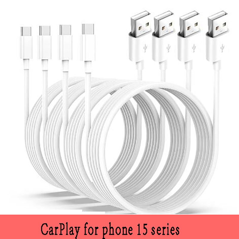 USB C Mobile Phone Cable 1M 1.5M Fast Charging USB A To Type C Cord for Carplay Phone 15 16 Series and galaxy s22 s23 s24 plus