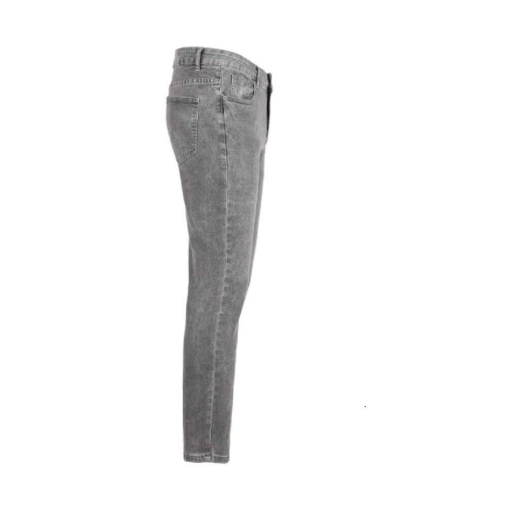 High Quality Men's Elastic Tight Fitting Small Leg Jeans Gold Medal