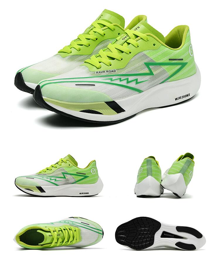 New Full Palm Carbon Plate Running Shoes for Men and Women's Marathon Racing Shock Absorbing Sports Shoes Training Shoes