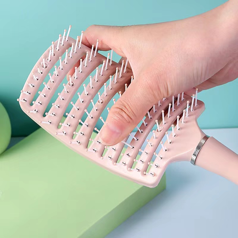 hair brushes curved brush massage comb detangling Portable hairbrush for women straight curly styling brushes