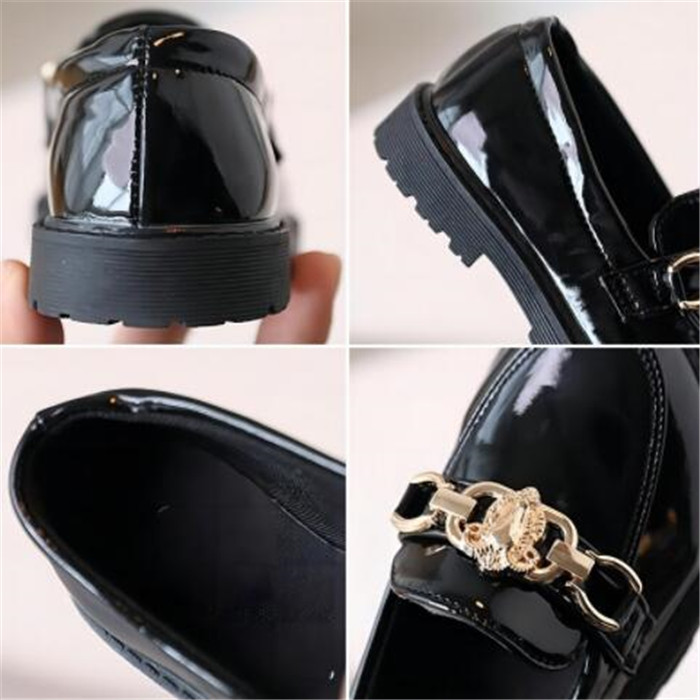 New Fashion Girls Shoes Cute Sweet Children's Casual Sneakers Kids Flats Toddler Girl Princess Leather Shoes Size 25-35