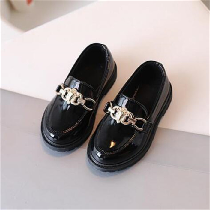 New Fashion Girls Shoes Cute Sweet Children's Casual Sneakers Kids Flats Toddler Girl Princess Leather Shoes Size 25-35