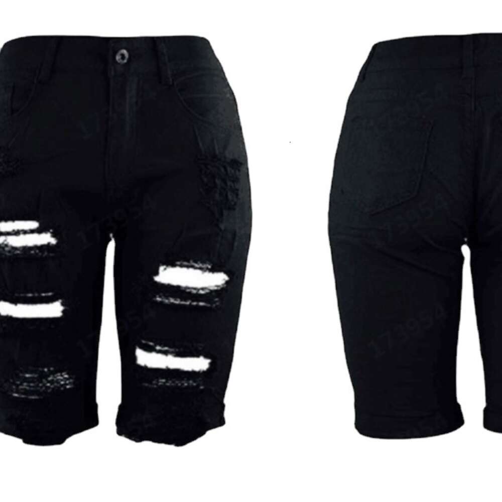 2024 Style Distressed Denim Shorts for Women
