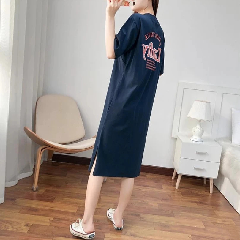 Breastfeeding Dress Home Clothes For Women Summer Maternity Nursing Dresses Pregnant Loose Casual Feeding Clothing Pregnancy 240309