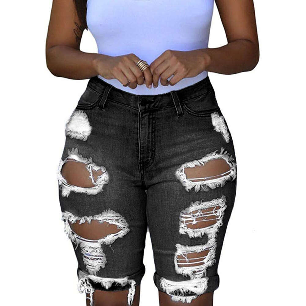2024 Style Distressed Denim Shorts for Women