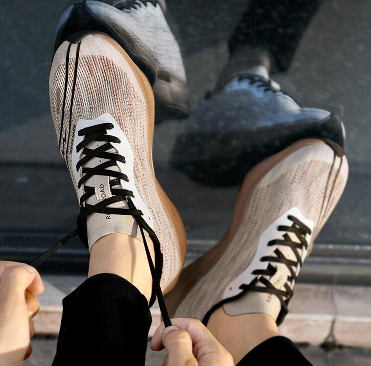 New Full Palm Carbon Plate Running Shoes for Men and Women's Marathon Racing Shock Absorbing Sports Shoes Training Shoes