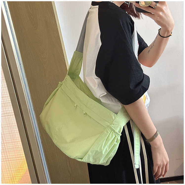 Sunscreen, Waterproof, Lightweight Canvas Bag Multiple Pockets, Large Capacity, Messenger Bag, Casual and Versatile, One Shoulder Crossbody Bag, Women
