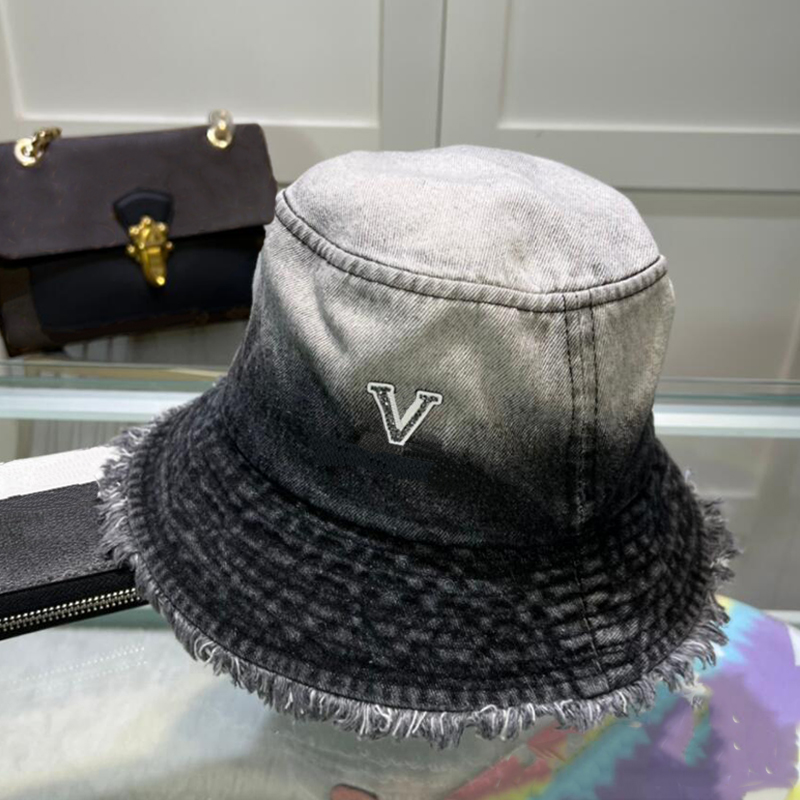 Cowboy Bucket Hat Casual Luxury Unisex Caps Women Mens Designer Hats Cool Casquette Denim Letters Print Fitted Cap Men Beanie High Quality