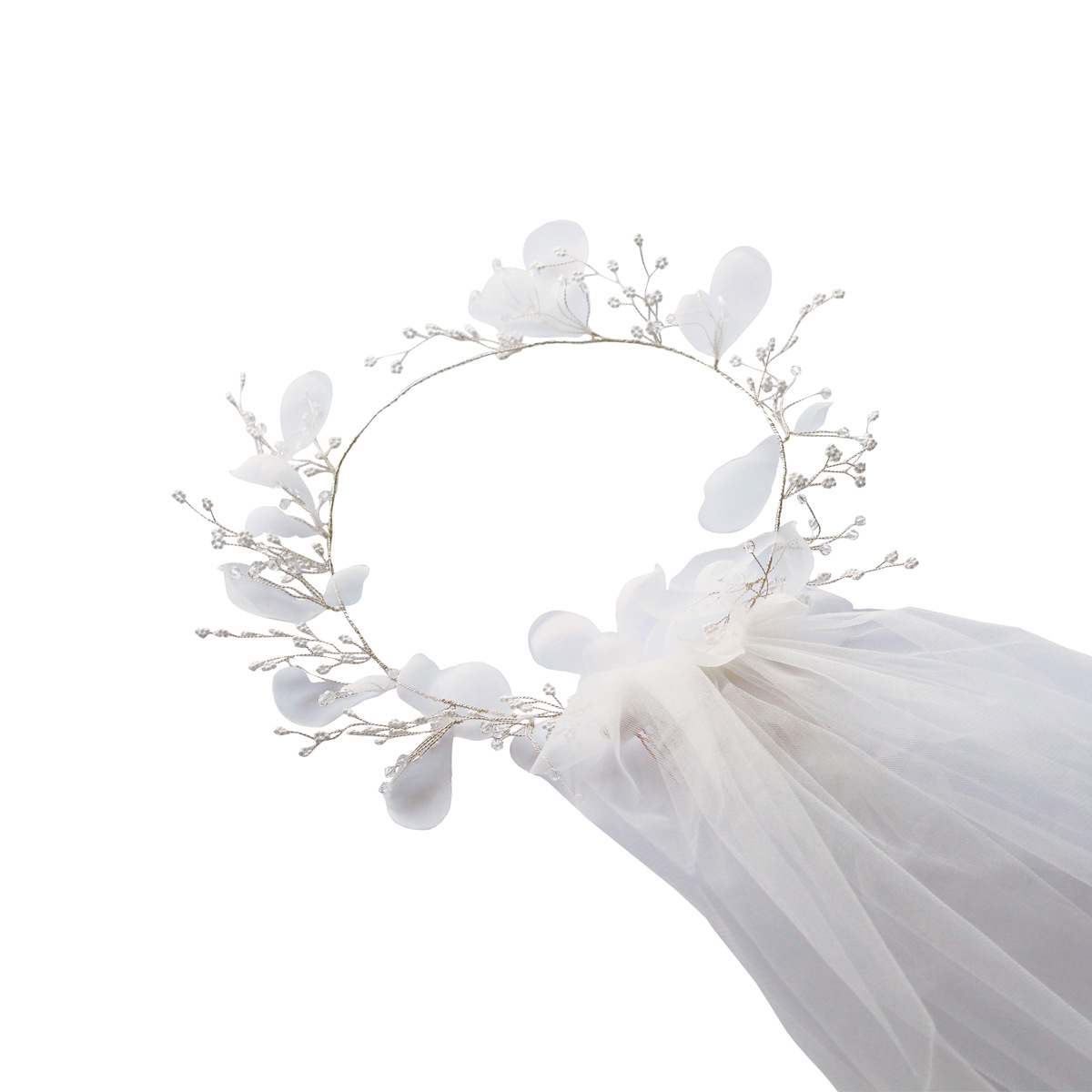 Stunning Wedding veils with Headwear flowers Bridal veils New Arrival 2024