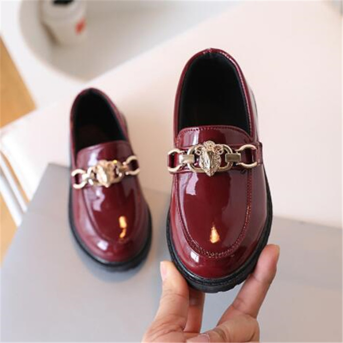 New Fashion Girls Shoes Cute Sweet Children's Casual Sneakers Kids Flats Toddler Girl Princess Leather Shoes Size 25-35
