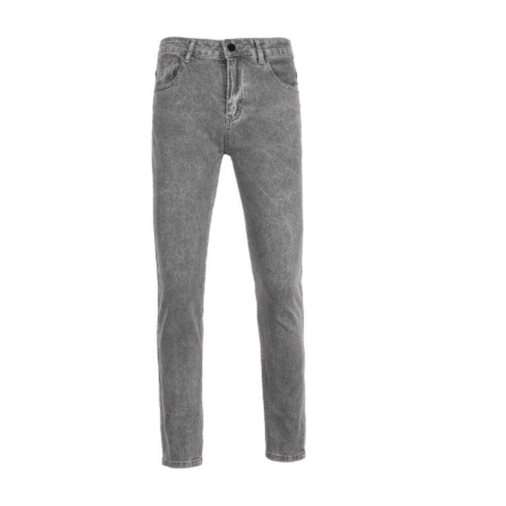 High Quality Men's Elastic Tight Fitting Small Leg Jeans Gold Medal