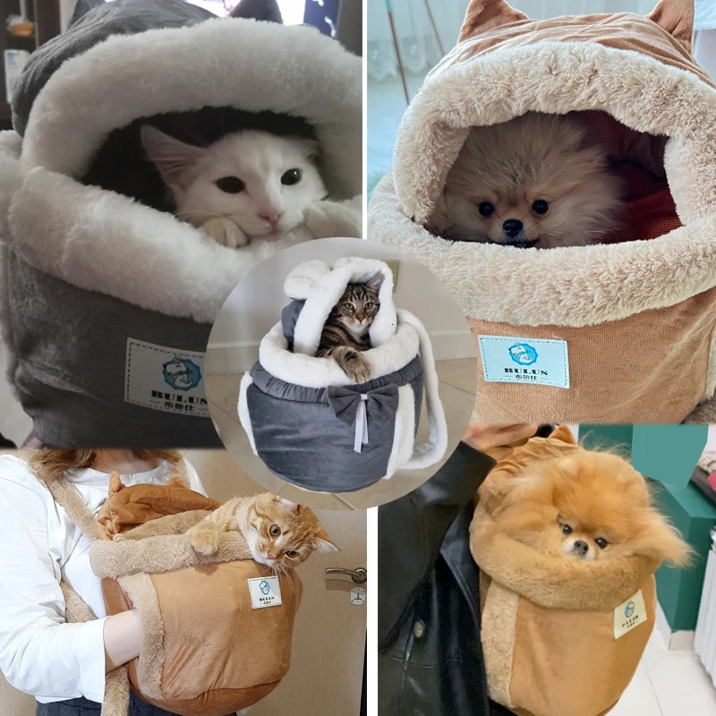 Cozy Animal Transporter Satchel Ideal For Kittens And Tiny Canines: Easy Carry With Comfortable Shoulder Support System