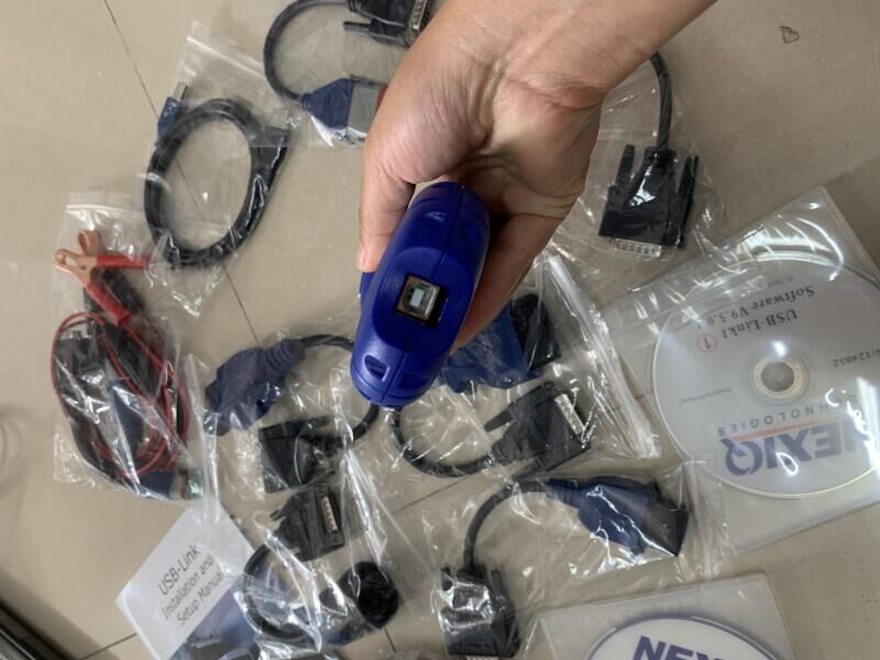 NexiqUSB link 2 heavy duty truck diagnostic Tool scanner 125032 with laptop cf19 touch screen super ssd full cables