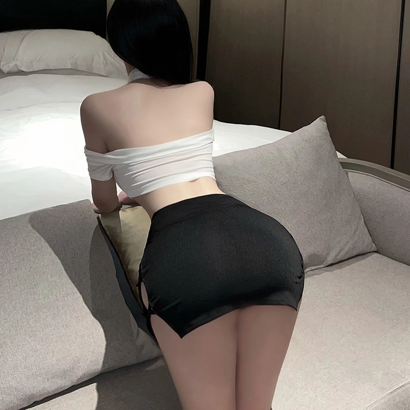 AV Actress Erotic Cosplay Lingerie Secretary Sexy Skirt Adult Sex Suit Taecher Role Play Costumes Womens Perspective Underwear 240311