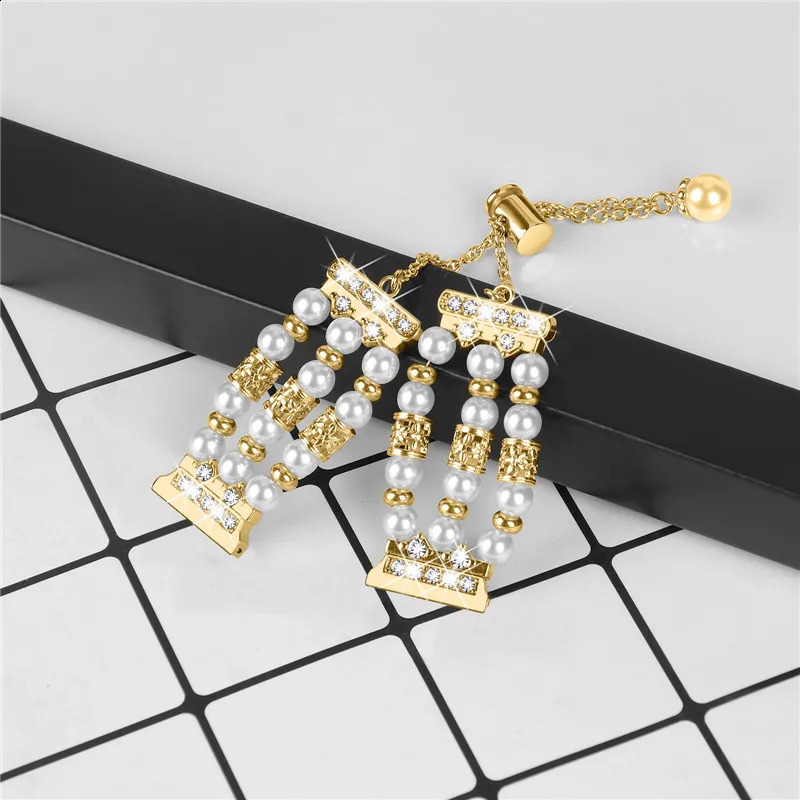 20mm Jewelry Bracelet For Galaxy Watch6 5/4 40mm 44mm Women Glitter Diamonds Strap Watch4 6 Classic 47mm mm Watch 5Pro 240311