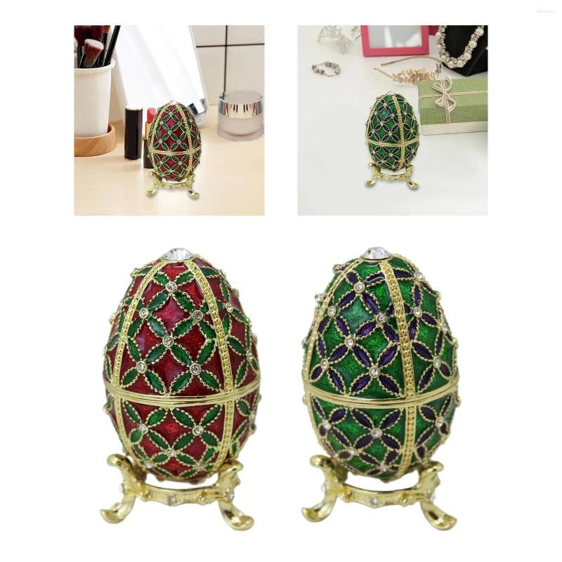 Jewelry Pouches Easter Egg Trinket Box Spring Activities Sculpture Faberge