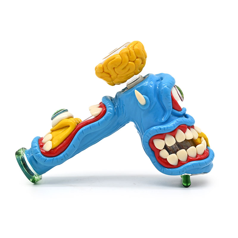 glass hammer bong water pipe 6 Arm perc glass percolator bubbler water pipe handle smoking pipes mini water bong with 14mm oil burner pipe