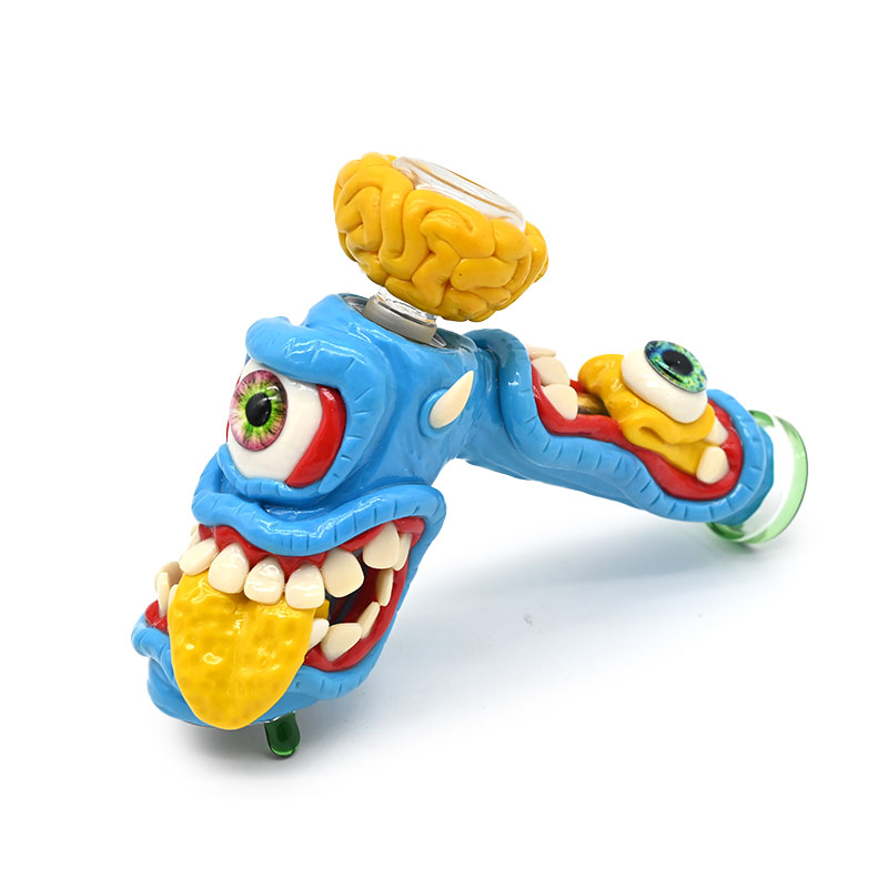 glass hammer bong water pipe 6 Arm perc glass percolator bubbler water pipe handle smoking pipes mini water bong with 14mm oil burner pipe