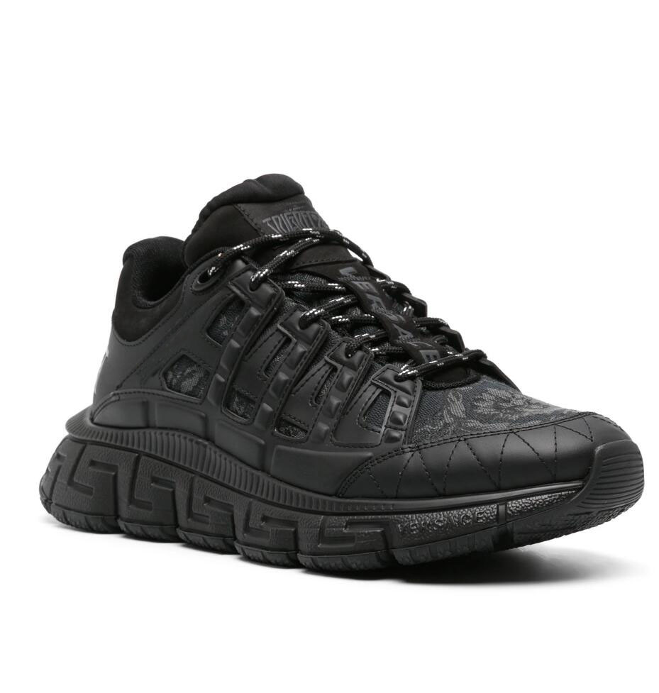 High Quality Men Trigreca Sneakers Shoes Low-top Calfskin Leather Suede Canvas Trainers Chunky Sole Runner Sports Famous Brand Skateboard Walking EU38-46