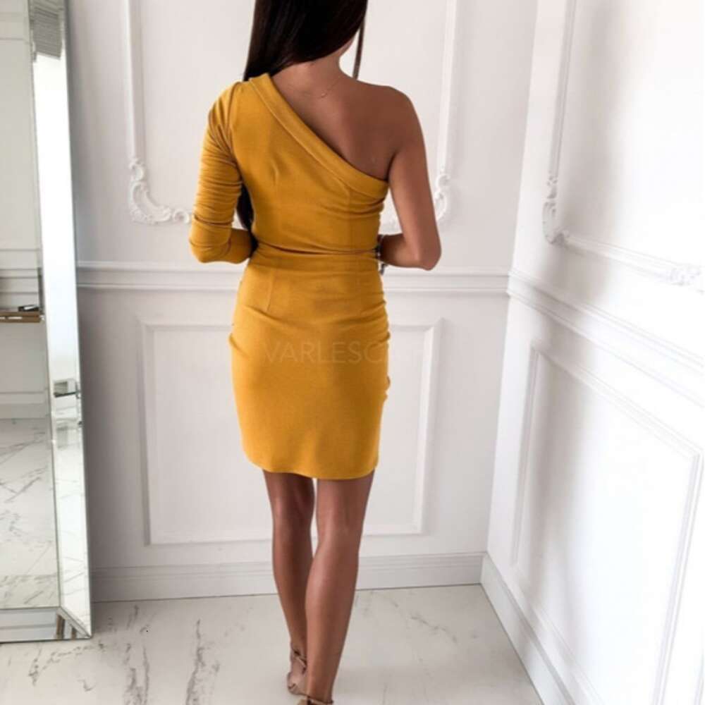 2024 New Sexy Solid Color Shoulder Bag Hip Slim Fit Dress for Women