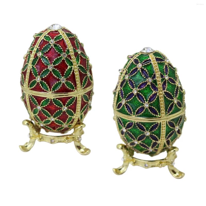 Jewelry Pouches Easter Egg Trinket Box Spring Activities Sculpture Faberge