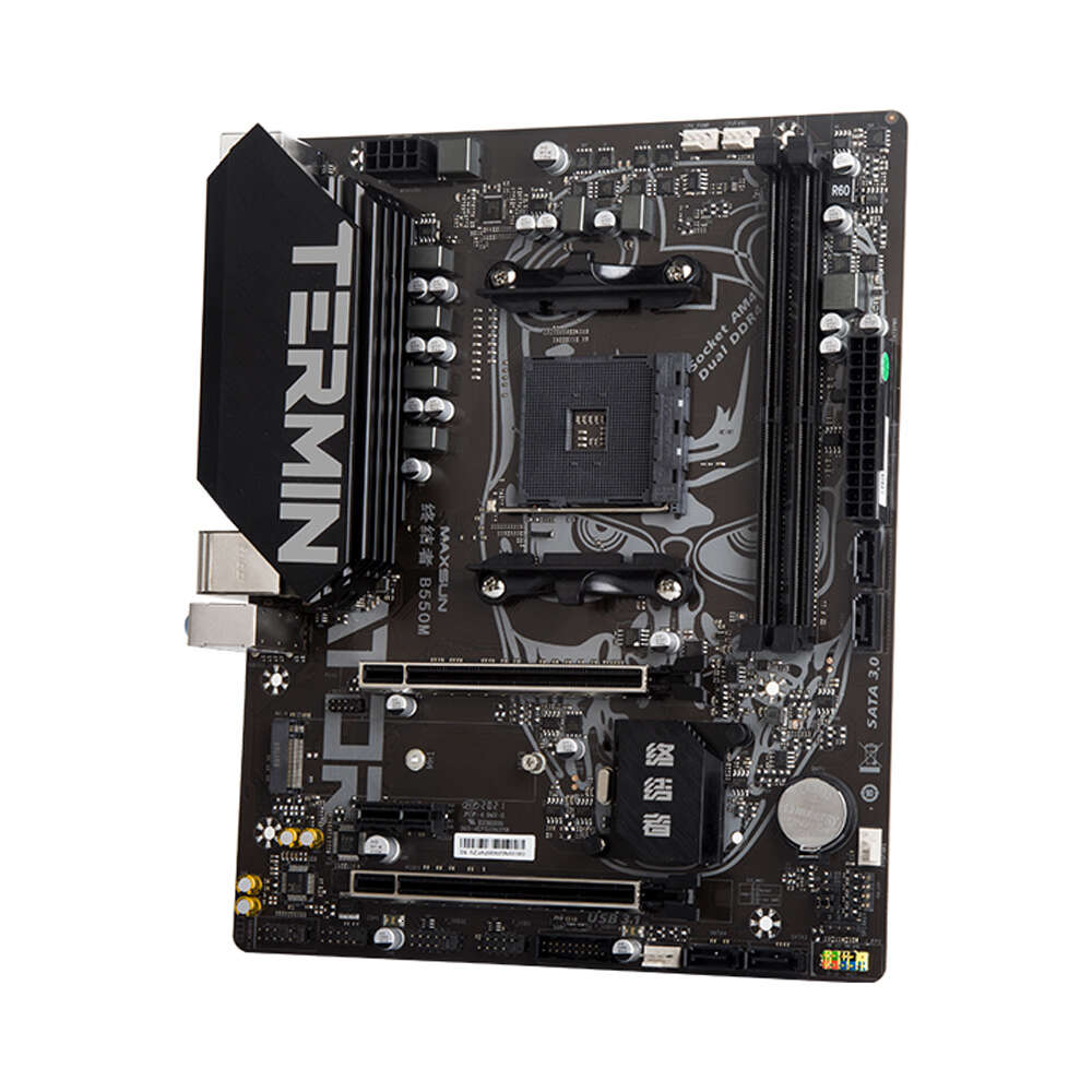 MAXSUN Full New Terminator B550M Motherboard with AMD Ryzen 5 5600G CPU Set and DDR4 3200Mhz*2 RAM AM4 M.2 for Desktop Gaming PC