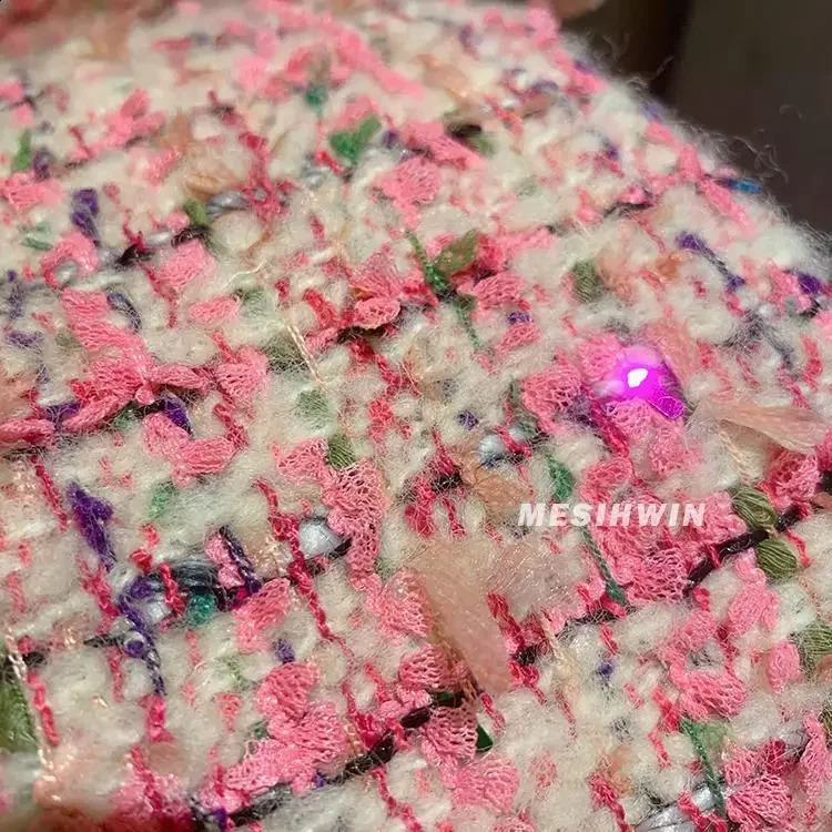 Autumn Winter Women French Casual Single Breasted Coats Female Oneck Tweed Jackets Ladies Loose Warm Overcoats R664 240307