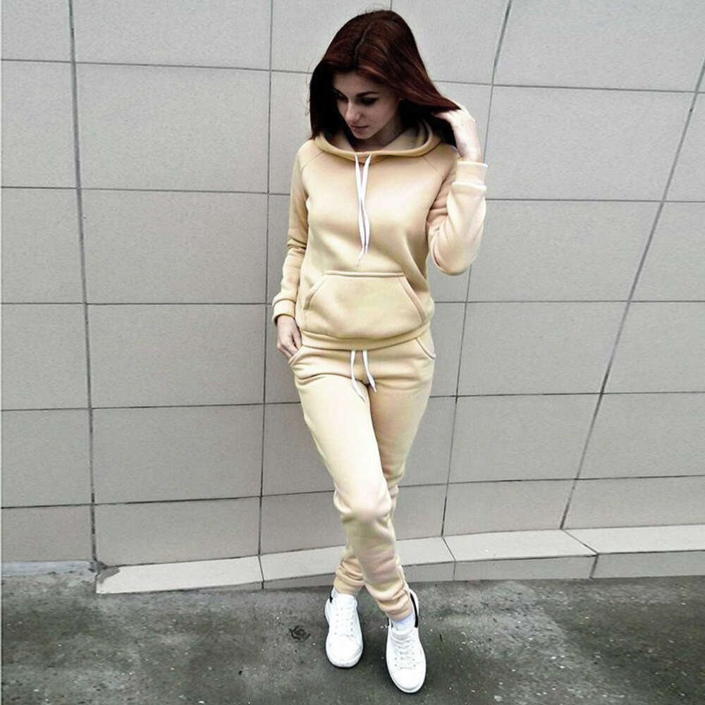 2024 New Brushed Long Sleeved Hat Sports Set Women's Generation