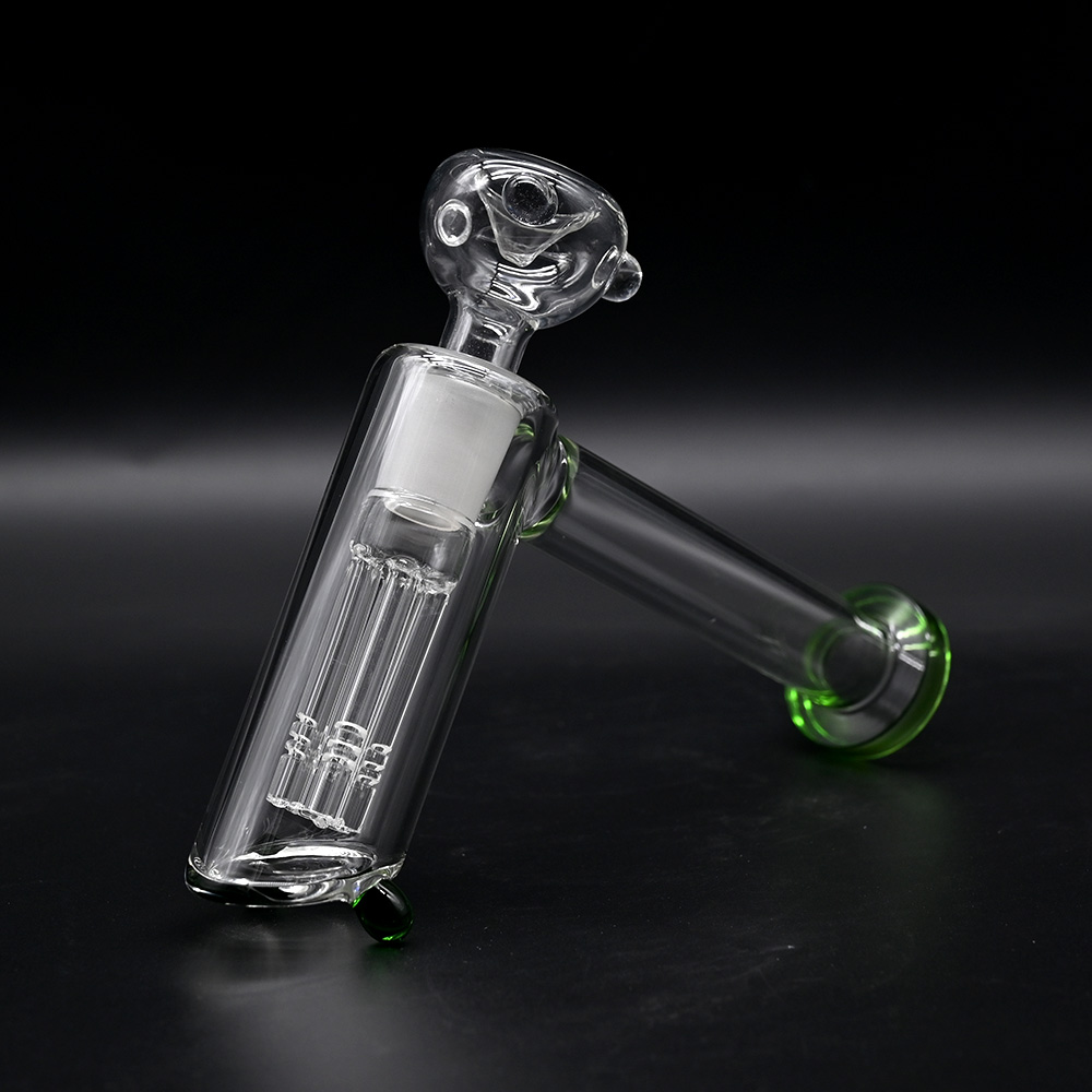 1pc,7.9in,Glass Bubbler With Fixed Diffuser Downstem Water Pipe Bongs,Borosilicate Glass Hammer Pipe,Glass Hookah,Hand Painted,Home Decorations,Smokin