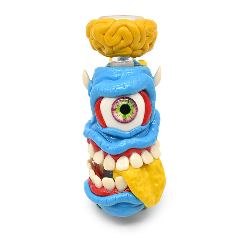 glass hammer bong water pipe 6 Arm perc glass percolator bubbler water pipe handle smoking pipes mini water bong with 14mm oil burner pipe