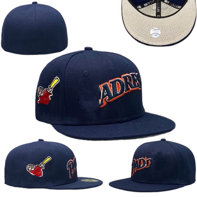 2024 49 Colors Men's Baseball Fitted Hats Brown SD Sport Full Closed Designer Caps Black Green Color Houston baseball cap Chapeau Stitched palm stree Patch LA Nov20-02