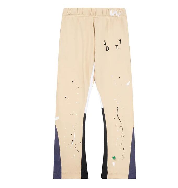 mens Jeans Pants Galleries Sweatpants Dept Speckled Letter Print Men's Women's Couple Loose Versatile Casual Straight Graffiti Red Gray