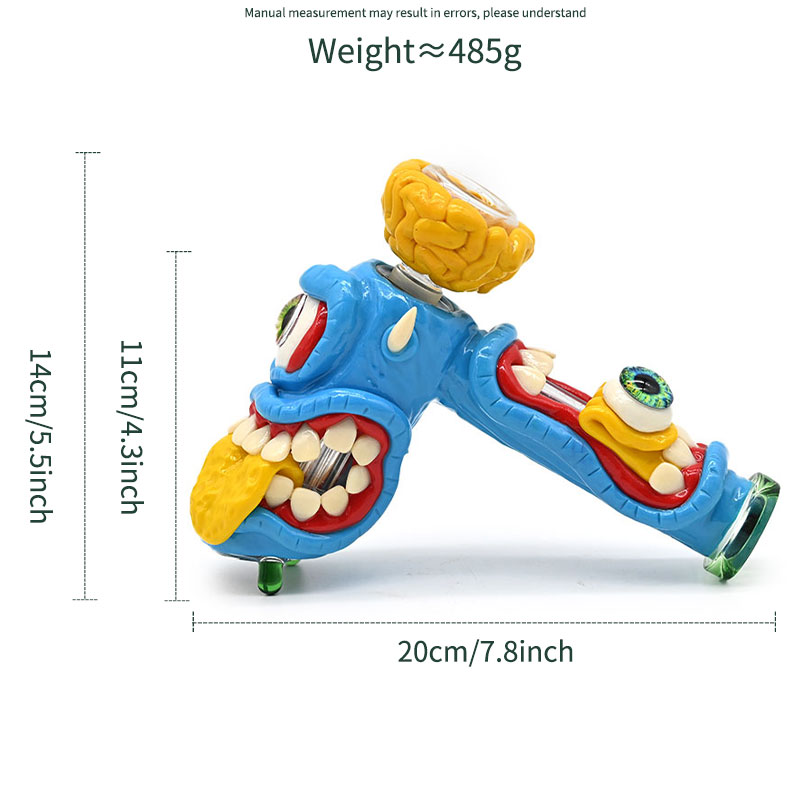 glass hammer bong water pipe 6 Arm perc glass percolator bubbler water pipe handle smoking pipes mini water bong with 14mm oil burner pipe