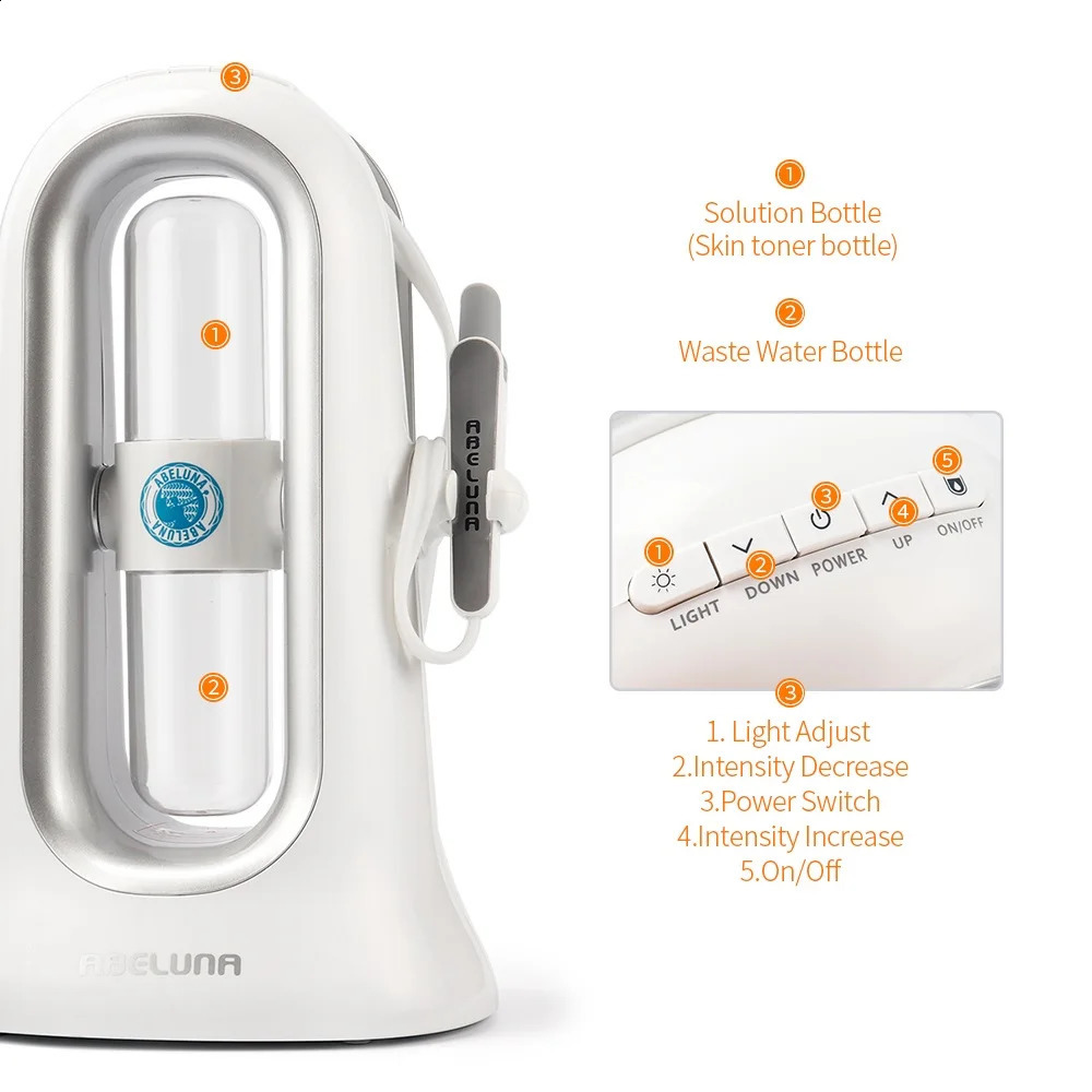 Oxygen Peel Cleaning Machine Skin Rejuvenation Microdermabrasion Pore Clean Water Aqua Peel Hydroning Face Care Tool 240312