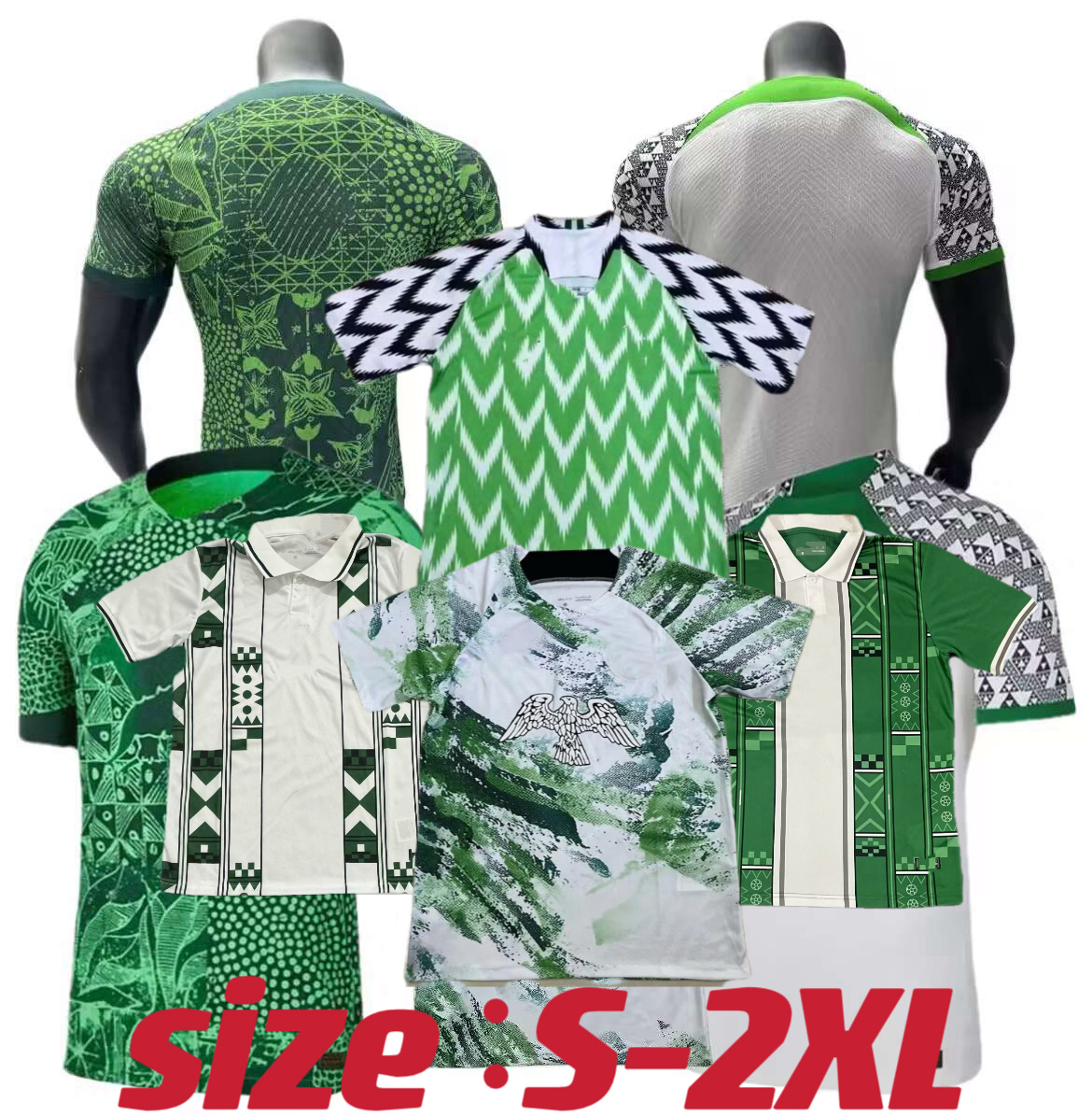 Retro NIgeriAn 2024 2025 Player Fans Soccer Jerseys OSIMHEN 18 19 22 23 24 25 Retro football Shirt OKOCHA SIMON LOOKMAN IHEANACHO home away 3rd football shirt