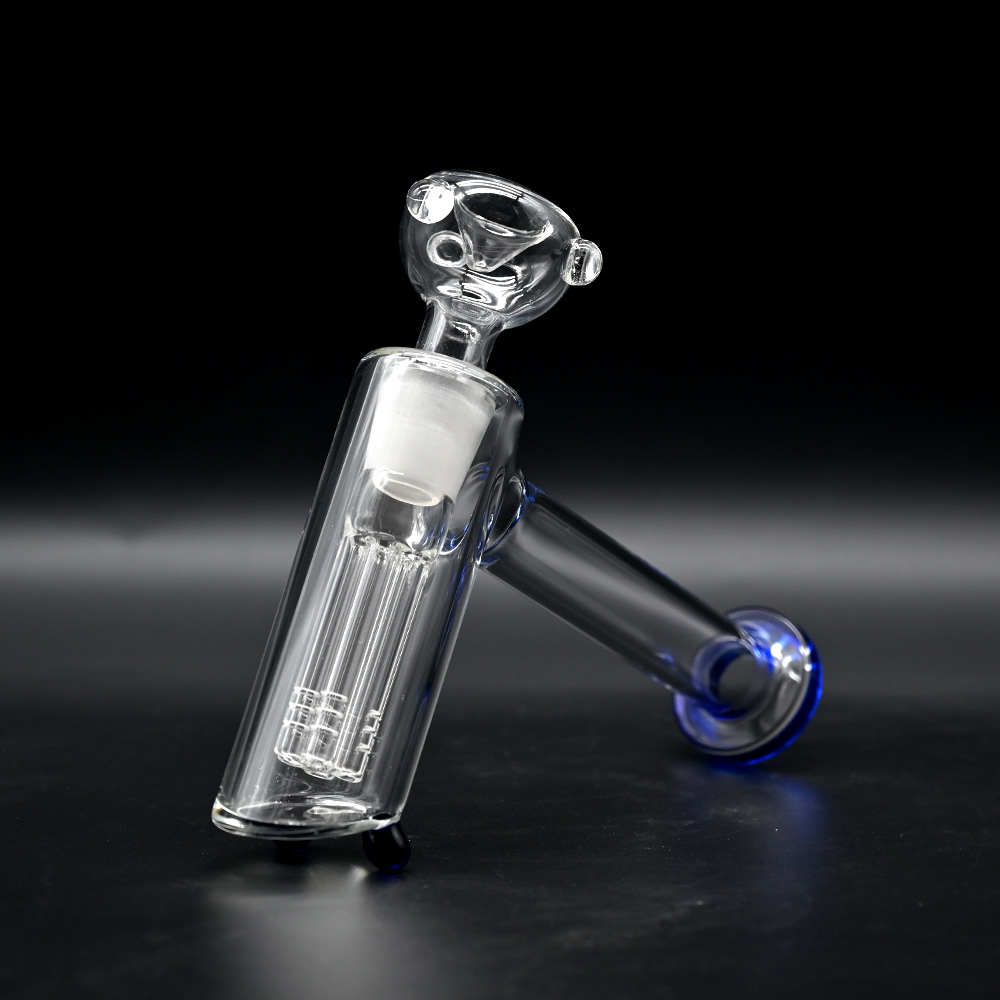 1pc,7.9in,Glass Bubbler With Fixed Diffuser Downstem Water Pipe Bongs,Borosilicate Glass Hammer Pipe,Glass Hookah,Hand Painted,Home Decorations,Smokin