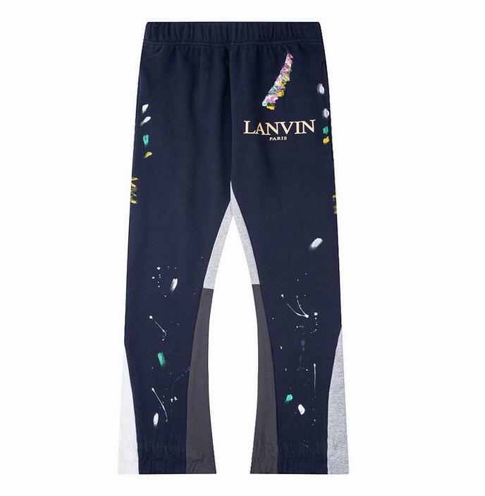 mens Jeans Pants Galleries Sweatpants Dept Speckled Letter Print Men's Women's Couple Loose Versatile Casual Straight Graffiti Red Gray