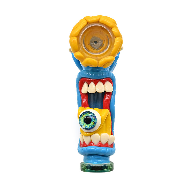 glass hammer bong water pipe 6 Arm perc glass percolator bubbler water pipe handle smoking pipes mini water bong with 14mm oil burner pipe