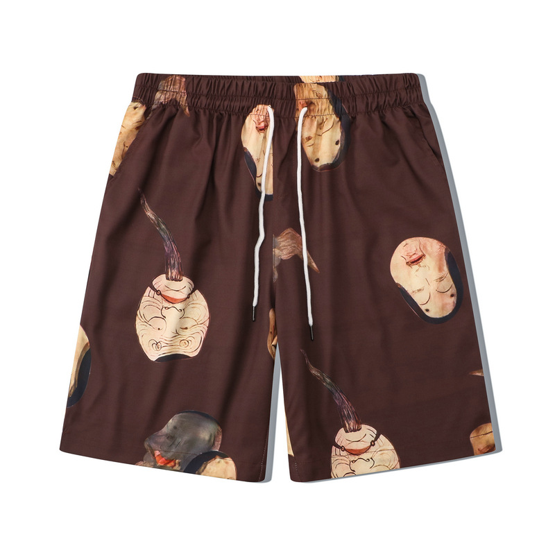 American Men Spring Thin Graphic Printing Lapel Shirts Suit Short Hawaii Beach Shorts Two Pieces Sets Man Outfits