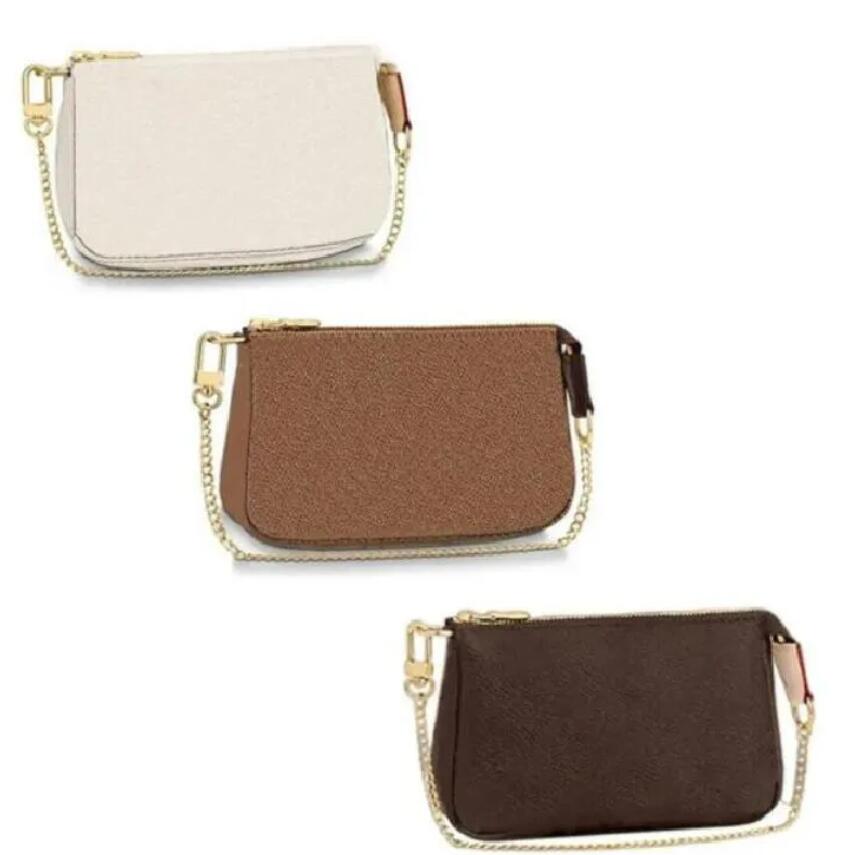 7A Clutch Bags MINI POCHETTE ACCESSOIRES Iconic Fashion Womens Pouch Evening Clutch Zippy Chain Wallet Coin Purse Phone Sling Bag mini wallet with Original box new