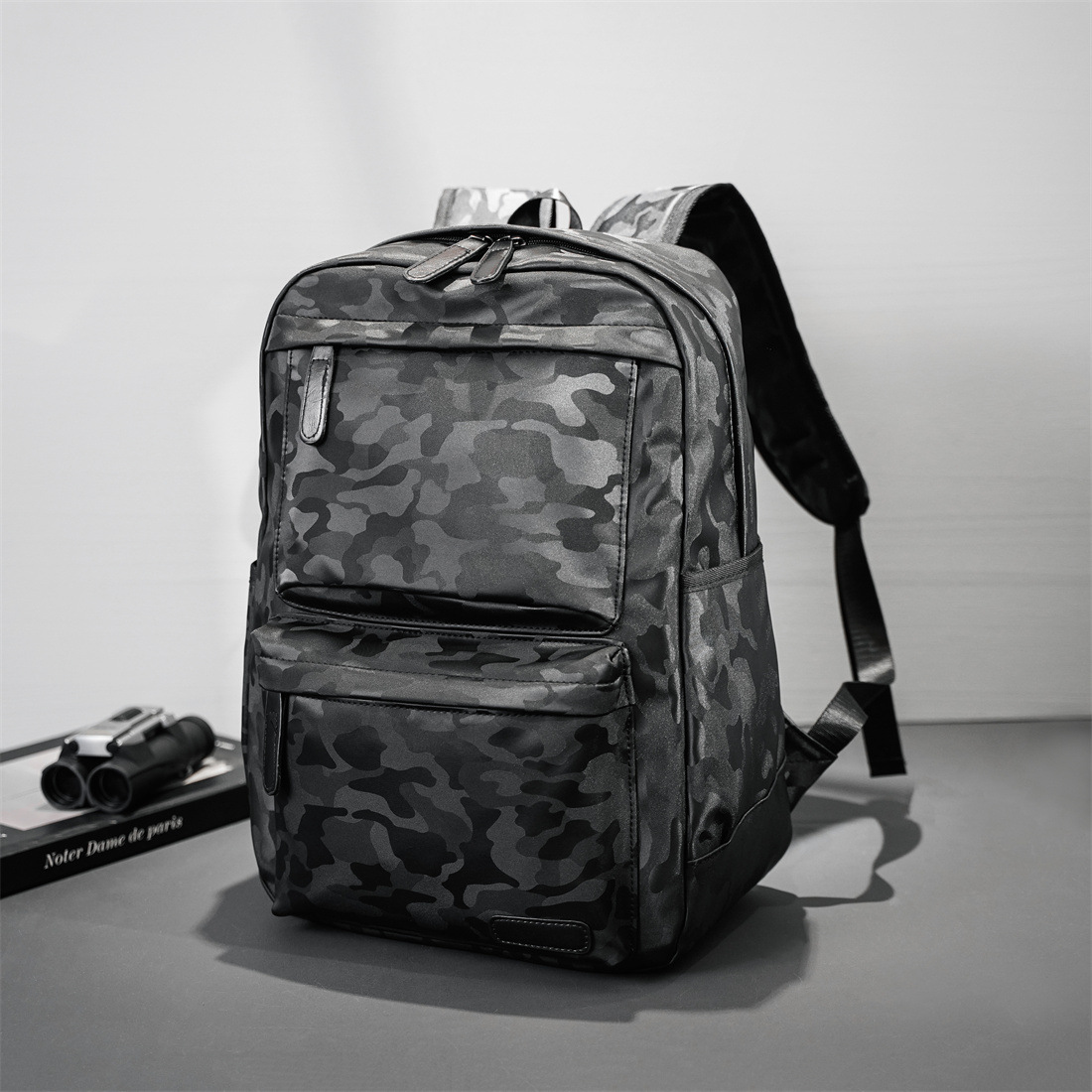 Women Men Fashion Backpack Large Capacity Travel backpack Soft Leather School Bags Mochila Letter pattern knapsack waterproof For Boys Girls Mochila B