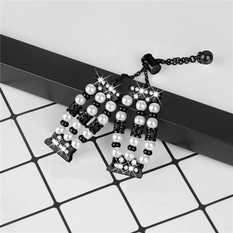 20mm Jewelry Bracelet For Galaxy Watch6 5/4 40mm 44mm Women Glitter Diamonds Strap Watch4 6 Classic 47mm mm Watch 5Pro 240311