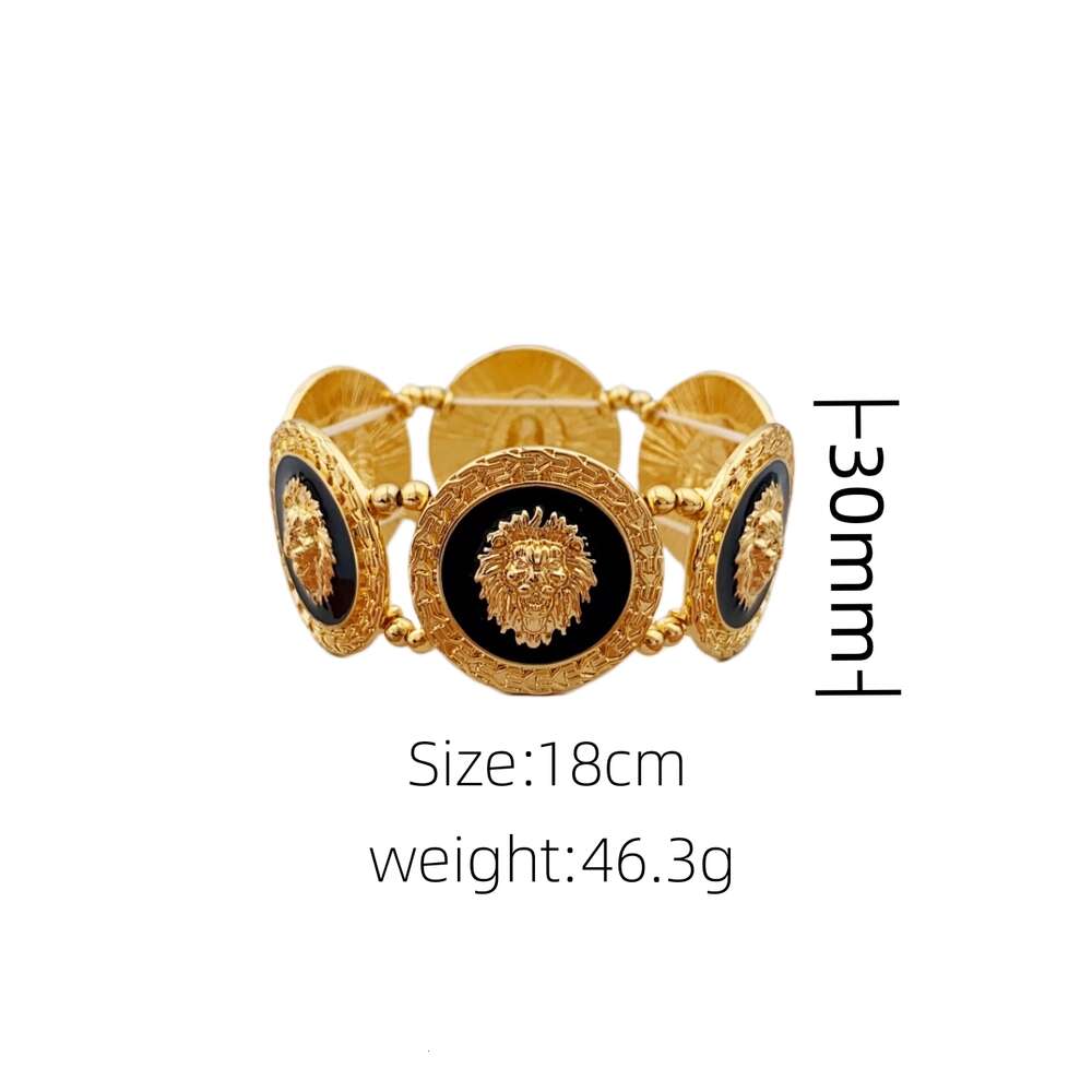 Unique Lion Head Braided Bracelet Men and Women, Made of High-quality Alloy Bangles for Women