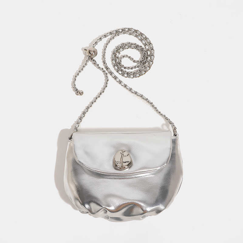 Shoulder Bags a Niche Saddle Bag for Women in 2024 New Trendy and High End Texture Single Shoulder Chain Bag Summer Commuting Crossbody Small 240318